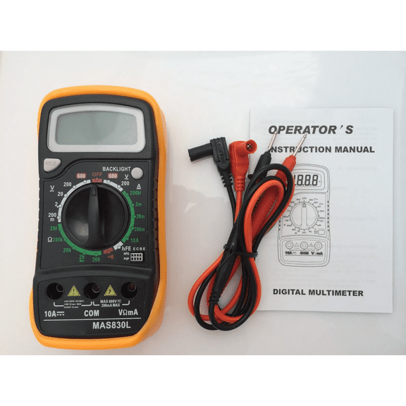 Digital Multimeter, Voltmeter Ohmmeter Ammeter with LCD Display