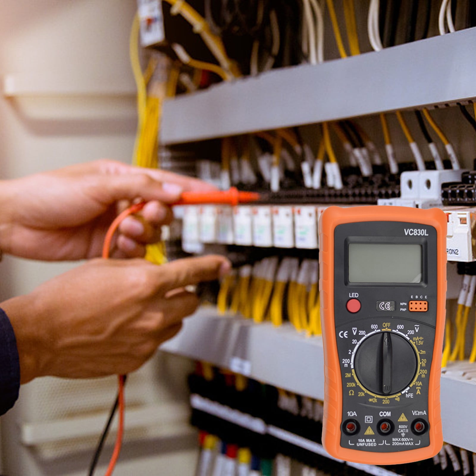 Digital Multimeter With Case AC Voltmeter Amp Test Meter And Continuity