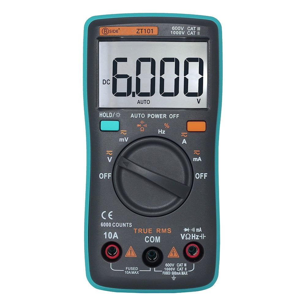 Digital Multimeter ZT101 Multifunction Voltage Current Resistance Capacitance Frequency Tester