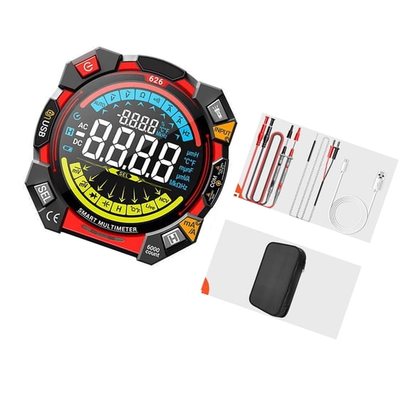 Digital Multimeter and Analyzers Voltmeter Ohmmeter Auto Ranging Tester Voltages Current Resistance