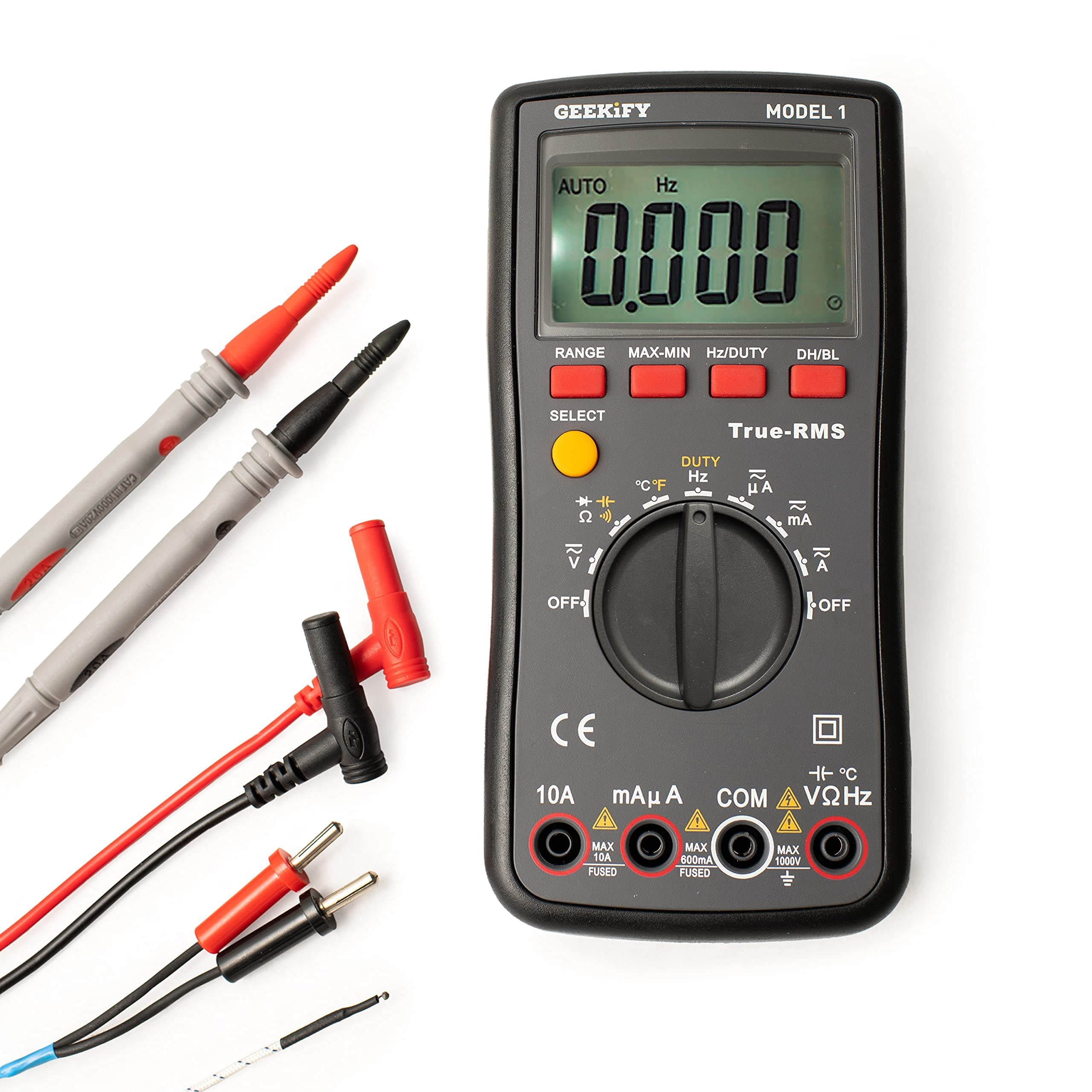 Digital Multimeter with 87-Page Manual, True RMS Electrical Tester 6000 ...