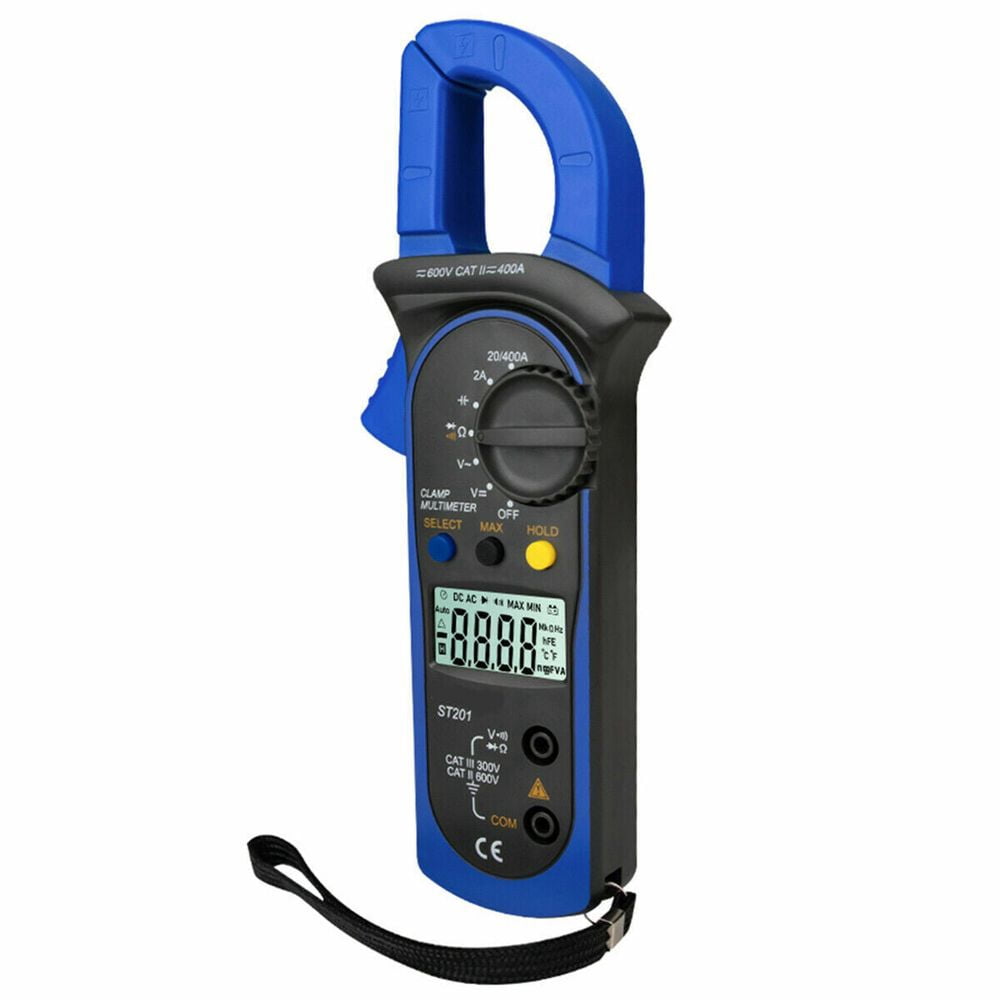 Digital Multimeter with AC DC Volt Ohm Amp Clamp Auto Range LCD Handheld Tester for Voltage Current Resistance Testing