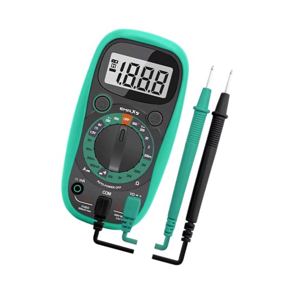 Digital Multimeter with Backlit Buzzer Auto Off Function Portable Tester Ammeter Voltemter Multi Tester Meter