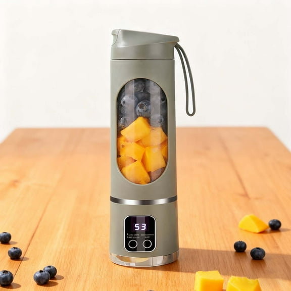 Digital Multimode Portable Juicer 450ml Capacity Mini Juice Cup With Smart LED Display For Diet And Nutrition