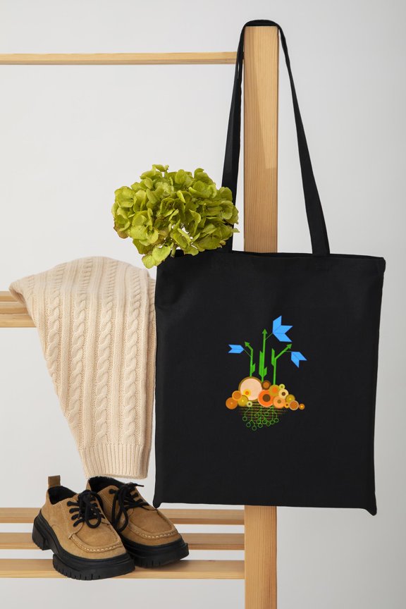 Digital Nature Tech Landscape Aesthetic Print Unisex Tote Bag D390455