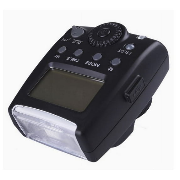 Digital Nc Compact LCD Multi-Function Flash with Case for Canon Cameras, Black