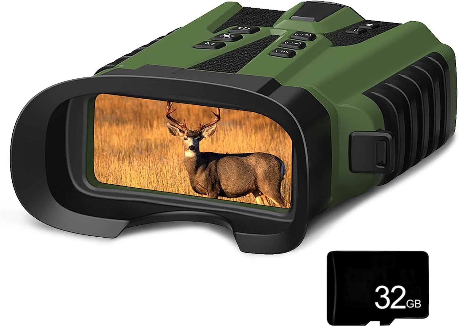 Digital Night Vision Binoculars for Adults,3.0 Inch Infrared Night Vision Goggles,Includes Photo Mode,Video Mode,Playback Mode,Can Be Mounted On A Tripod,Green