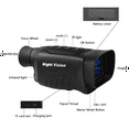 Digital NightVision Monocular 40MP 2.5K Infrared Telescope 6X Optical