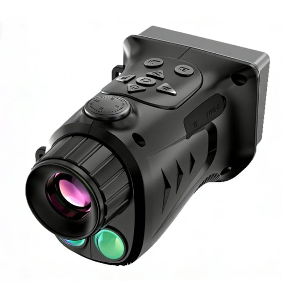 Digital Night Vision Monocular 4K Recording, 18X Zoom, Dual IR Illuminator, 1 Pack