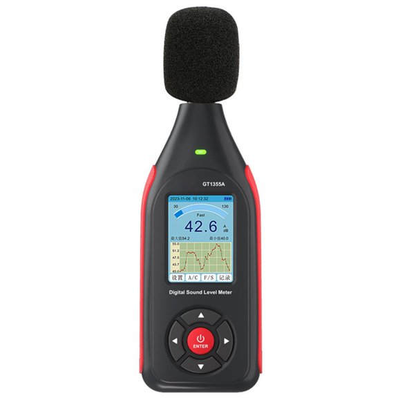 Digital Noise Meter with Condenser Microphone Digital Sound Level Meter Noise Tester Sound Detector Decible Monitor