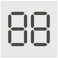 thumbnail image 1 of Digital Numbers Seven Segment Display Electronics DIY Cookie Wall Craft Stencil - 4.5 Inch, 1 of 5