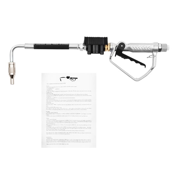 Digital Oil Metering Gun Flow Meter LCD Auto-Stop Refill Nozzle 0.3% Accuracy