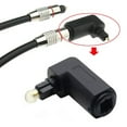 Digital Optical 90 Audio Adapter Male to Female Right Angle Toslink