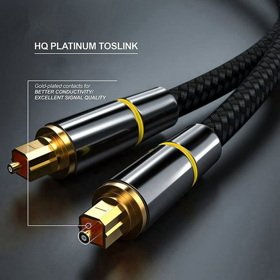 Digital Optical Audio Cable 2m Output Cable Amplifier Speaker 5.1 Channel Optical Fiber Connection Cable Nylon Braided