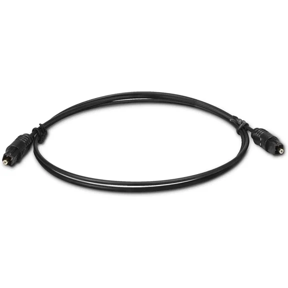 Digital Optical Audio Cable - 6 Ft - Toslink - Optic Fiber Cord - Ultra Thin