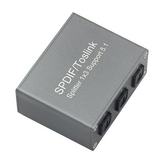 Digital Optical Audio Splitter Digital SPDIF TOSLINK Optical Fiber Audio 1X3 Splitter 1 in 3 Out Splitter Support 5.1