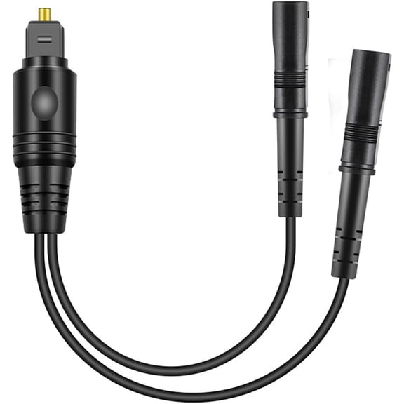 Digital Optical Audio Splitter,Optical Splitter 1 in 2 Out for Xbox,PS4,PS5,DVD,TV Box,Home Theatre, Receiver,Sound Bar,PS3/PS4