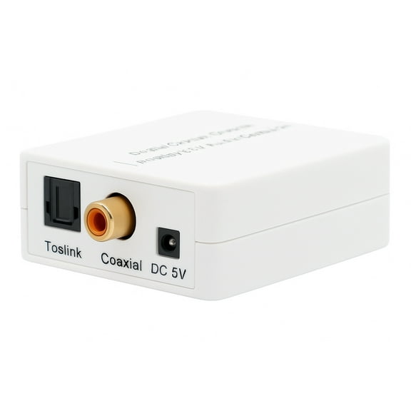 Digital Optical Coaxial S/PDIF To Stereo RCA Audio DAC Converter