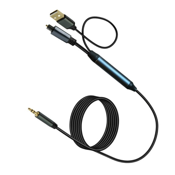 Digital Optical SPDIF Converter USB 3.5mm to Fiber Adapter for Multimedia Home Theater