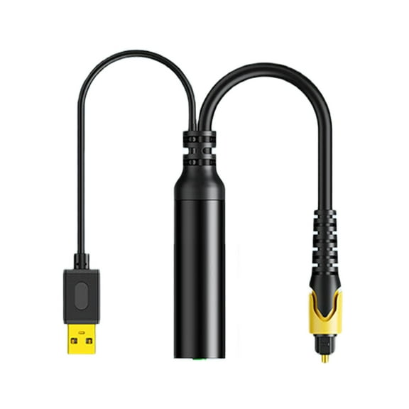 Digital Optical to 3.5mm Auditory Adapter Cable USB Powering for Clear Sound Optical to 3.5mm Cable
