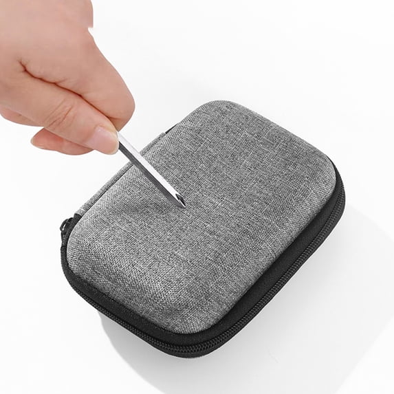 Digital Organizer Bag, Tech Gear Storage Pouch, Compact Zippered Case for Cables and Headphones, Everyday Carry Essentials, On-the-Go Individuals