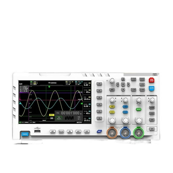 Digital Oscilloscope 100MHz * 2 Analog Bandwidth 1GSa/s Sampling Rate 2 Channels 7'' Benchtop Oscilloscope ,Professional Designed