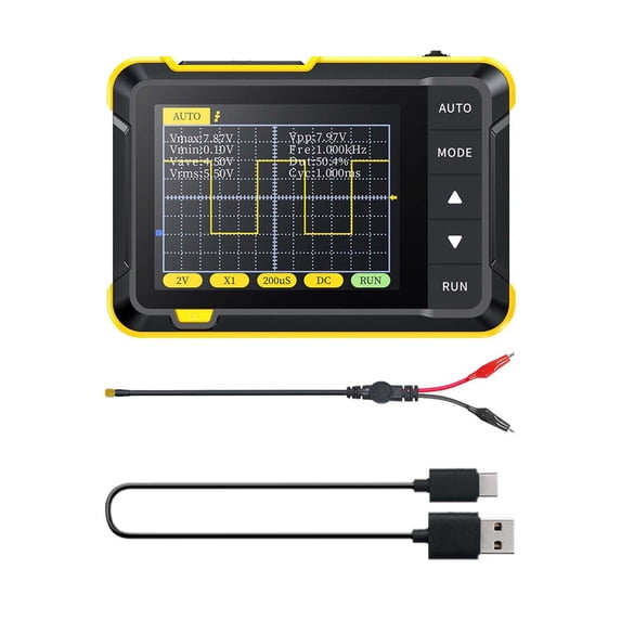Digital Oscilloscope 200KHz for Experimental Teaching DIY Research Education Standard