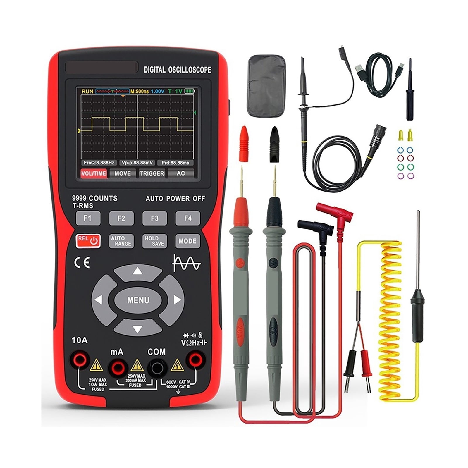 Digital Oscilloscope Handheld Multimeter Auto Current Voltage Capacitor Electronic Components Tester ,Professional Designed