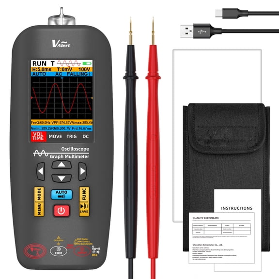 Digital Oscilloscope Multimeter & Not Contact Electric Detectors With 2000mAh Rechargeable ABS for Electricians