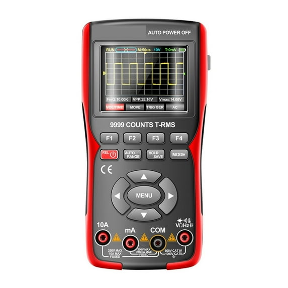 Digital Oscilloscope Portable USB Oscilloscope & MODE Key 9999 Counts Multimeter Voltage Current Temp Diodes Tester ,Professional Designed