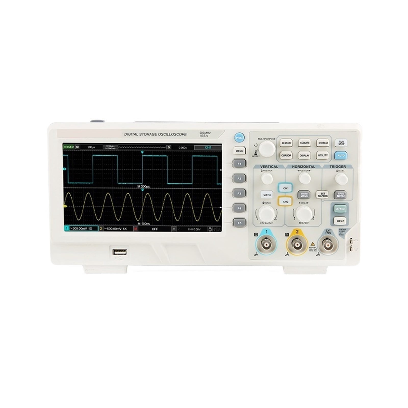 Digital Oscilloscope USB UTD2202 Dual Channel 200Mhz 1G Sampling Rate High Voltage Probe Portable Osciloscopio ,Professional Designed