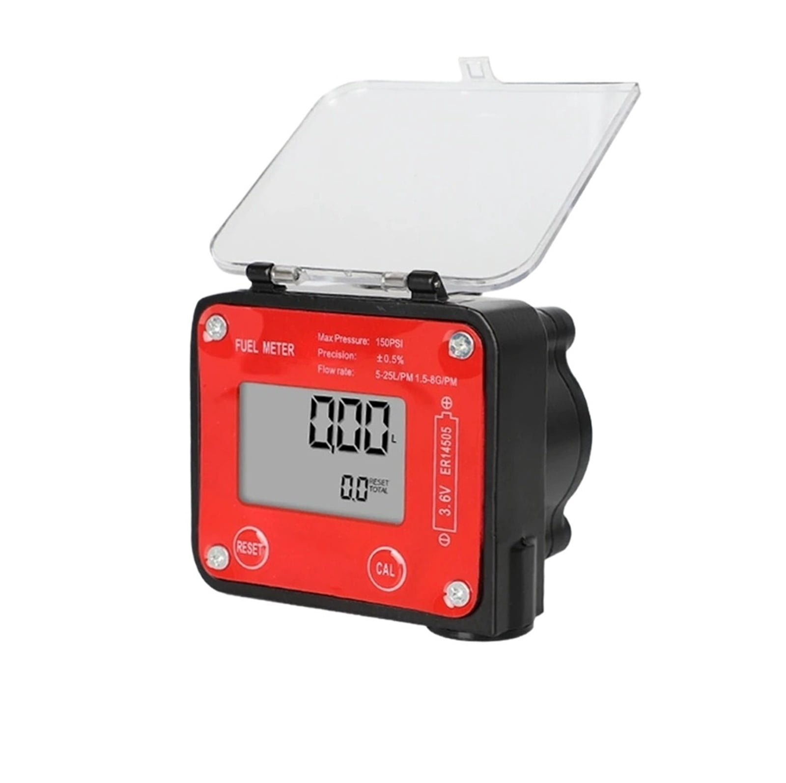Digital Oval Gear Flow Meter High Precision LCD Display Flowmeter Flow ...