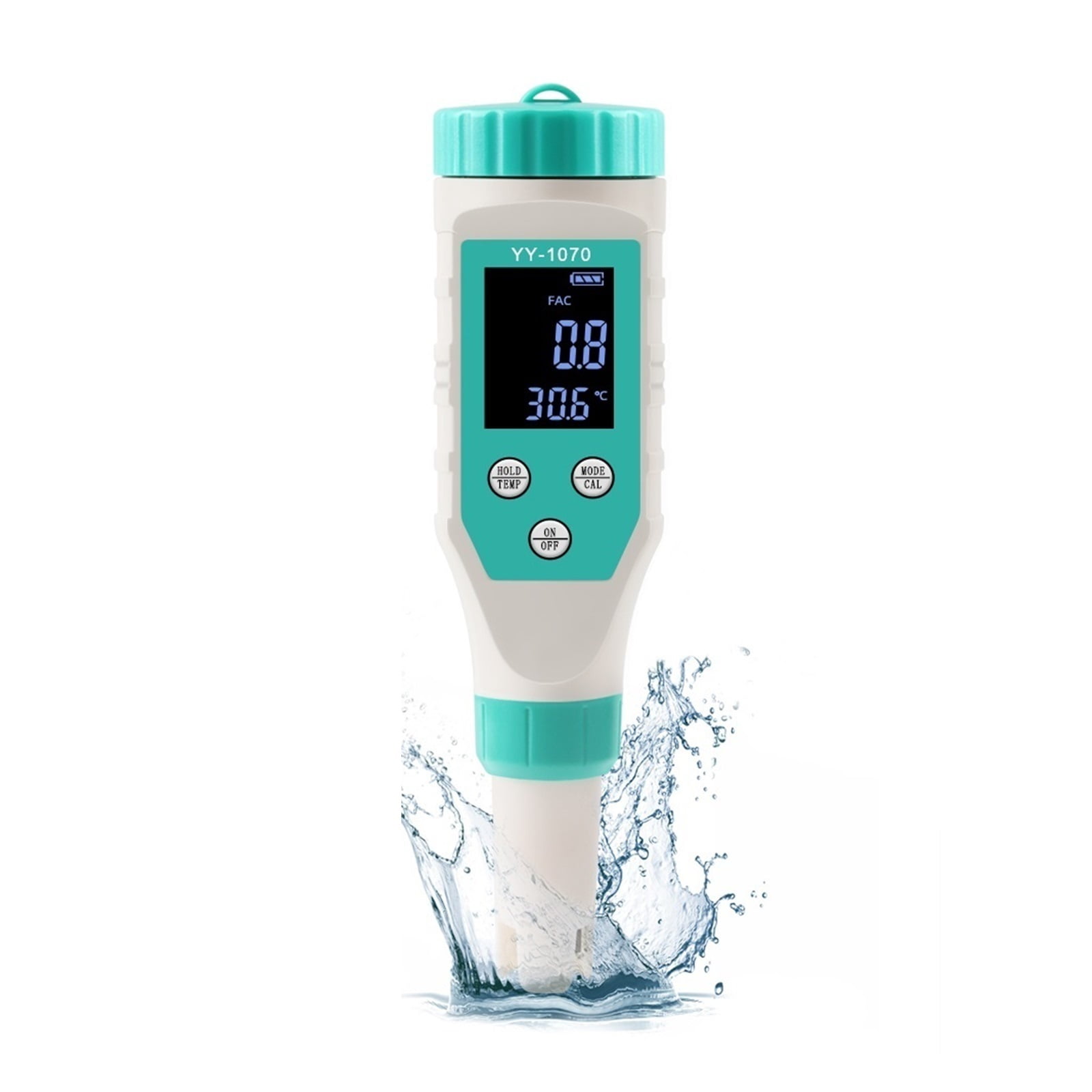 Digital PH/Chlorine/ORP/EC/TDS/Salinity/Temp/FAC Pool Water Quality ...