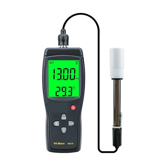 Digital PH Meter Range 0.00~14.00pH Soil PH Tester Aquarium Pool Water Liquid PH Acidity Meter LCD Display PH Meter AS218 ,Wide Applications