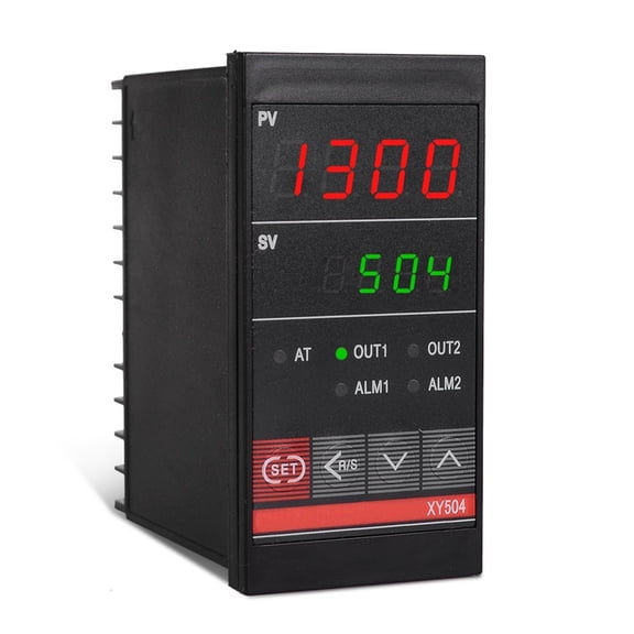 Digital PID Temperature Controller with Dual Display, Suitable for Kiln and Furnace, Auto Tune Function for Optimal Performance