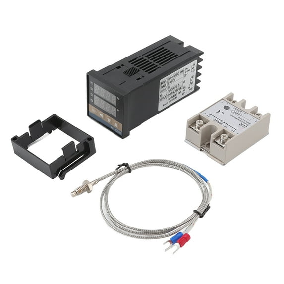 Digital PID Thermostat Set, Quick Response AC100-240V 0-400 degrees ...