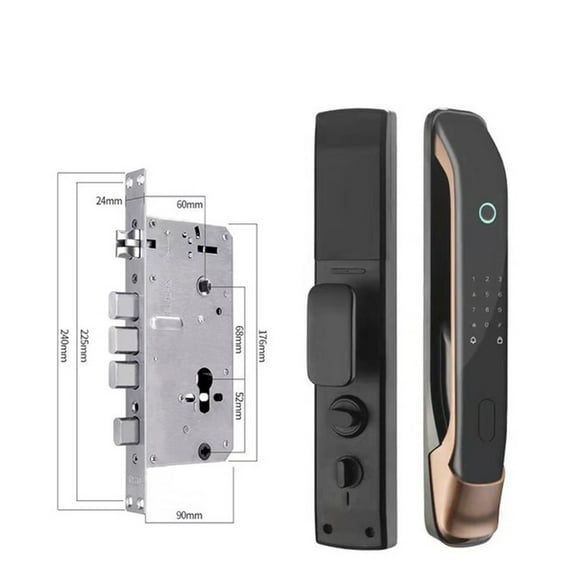 Digital Password Electronic Locks APP Remote Control Unlock Automatic Fingerprint Smart Door Lock With Camera ,Security Locking
