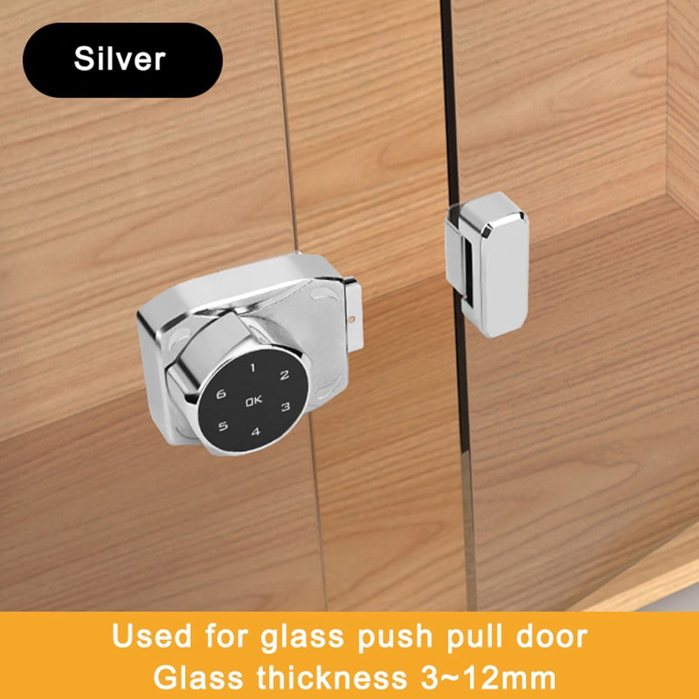 Digital Password Glass Cabinet Lock,Electronic Security for Sliding Showcase Doors