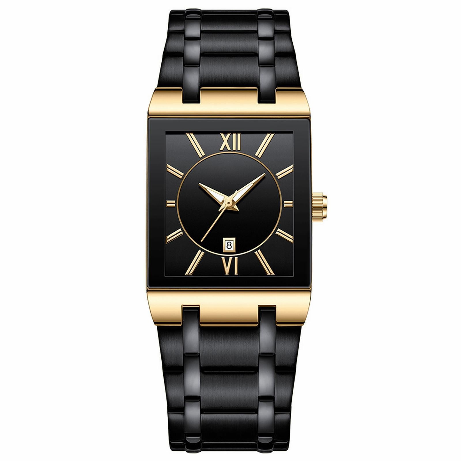 Digital Pedometer Watch Efv 110d Slim Womens Watch Square Watches For Men And Women Stainless Steel Mens Square Watch With Date Analog Quartz Fashion Business Casual Wristwatch Walmart