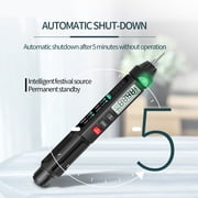 Digital Pen Multimeter 6000 Counts Smart Meter Tester with LCD Display Backlight Flashlight for Voltage Current Resistance Capacitance Test 6.71 inches / 170.5 mm