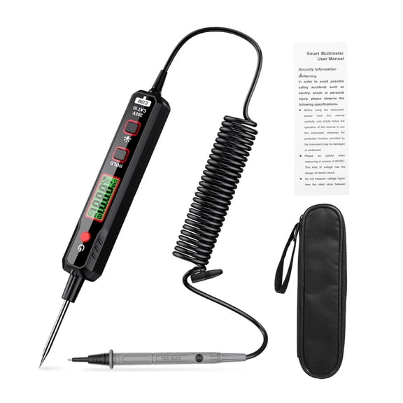 Digital Pen Type Multimeter AC DC Voltage Tester 0.8-100V Backlight Flashlight Continuity NCV Test