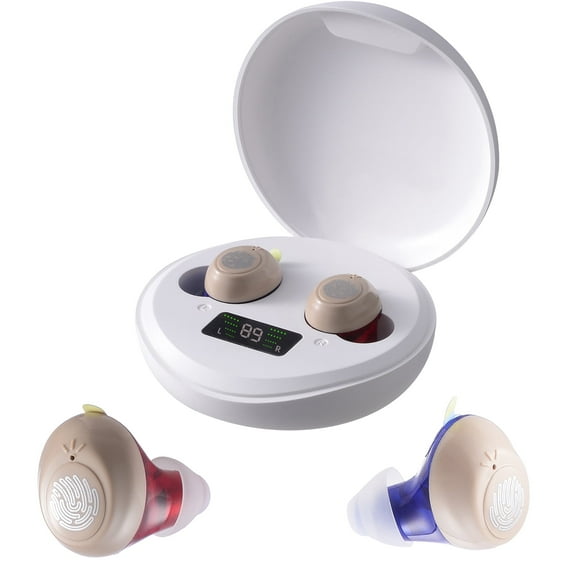 Digital Personal Sound Amplifiers Devices for Adults Noise Cancelling with Charging Box