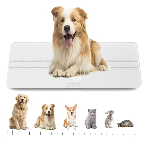 Digital Pet Scale, Baby Scale - Measuring Range 0.45lbs-220lbs for Small-Medium Dogs/Large Cat (White)$$Office
