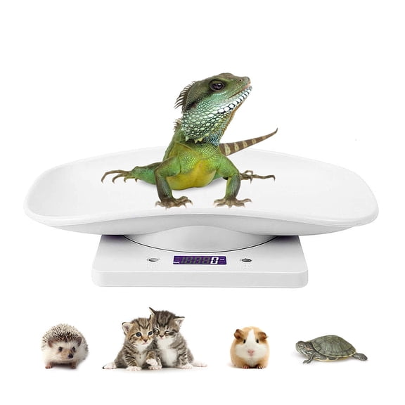 Digital Pet Scale LCD Electronic Weighing Scale, Kitchen Food Scale,Mini Precision Grams Weight Balance Scale with High Precision g/ml/oz/lb for Dog/Cat/ Hamster/Tortoise/ Lizard Small Animals