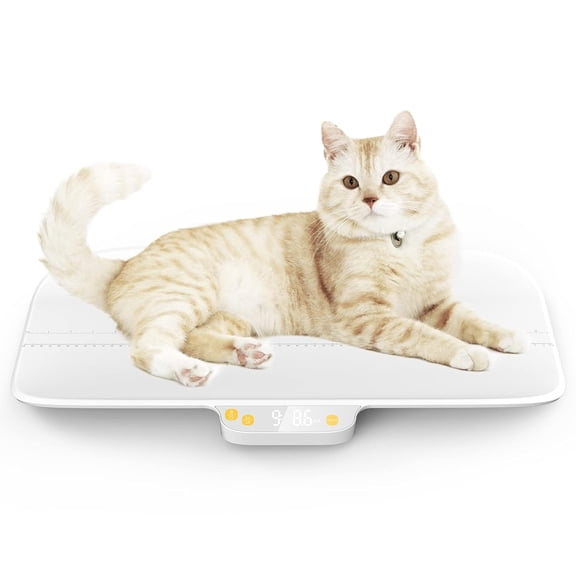 Digital Pet Scale, Precision0.08oz, Max 30kg/66lbs, Auto-Hold, Integrated Design Without Disassembly, Suitable for Cats, Small Breed Dogs, Infants