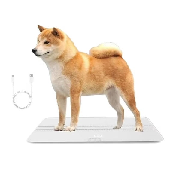 Digital Pet Scale for Dogs and Cats,Dog scale,Max 220lbs,Rechargeable Version, 3 Weighing Modes lbs,kg,st,Precision 10g, 27.16X 12.99 Inches