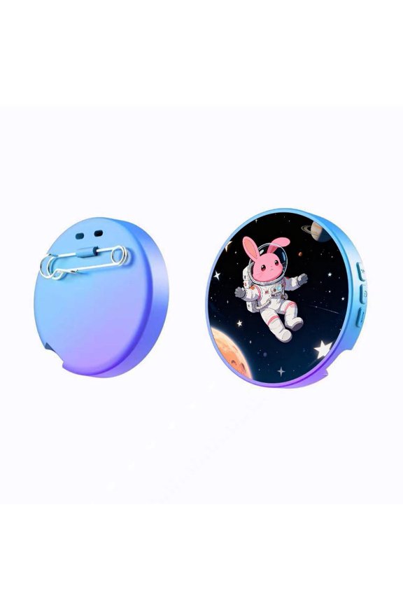 Digital Photo Badge with Customizable Display, Rechargeable Battery for Events, Parties, and Fan Use