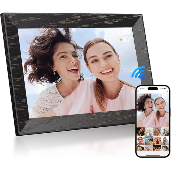 Digital Photo Frame 10.1 inch,WiFi Digital Picture Frame,1280x800 IPS Screen 16GB Storage Photo Frame,Auto-Rotate,Wall Mountable,Share Photos or Videos via Uhale APP from Anywhere