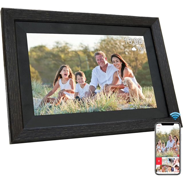Digital Photo Frame, Frameo Digital Picture Photo Video Frame Slideshow