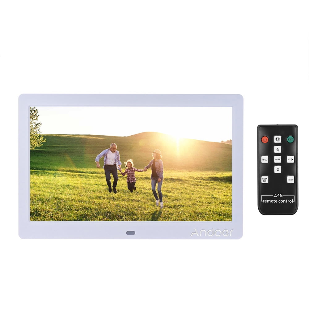 Digital Photo Frame,Wide Lcd Screen Player Clock Calendar Inch Wide Lcd ...